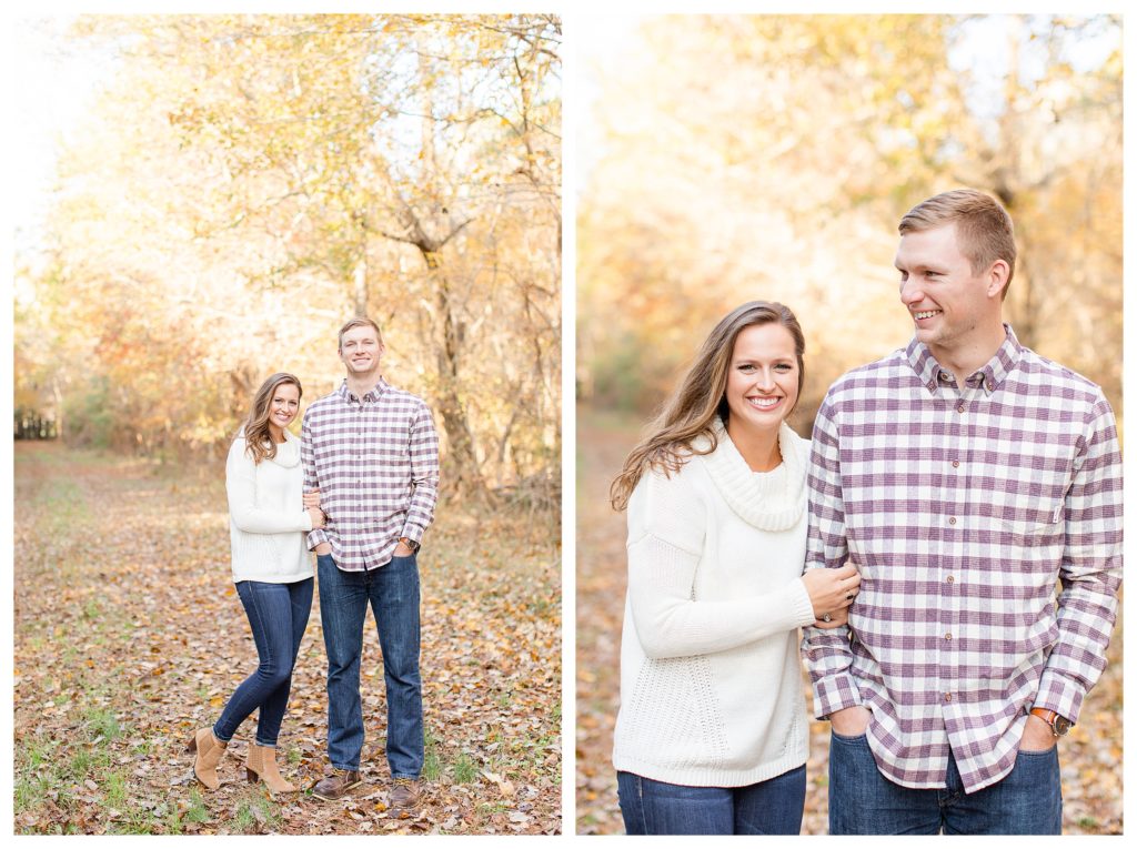 Fall Engagement Session on Eastern Shore of Virginia.