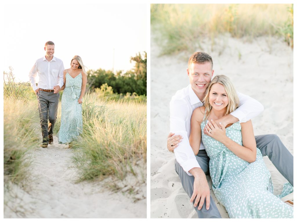 Cape Charles Engagement Portraits, Eyre Hall, Spring