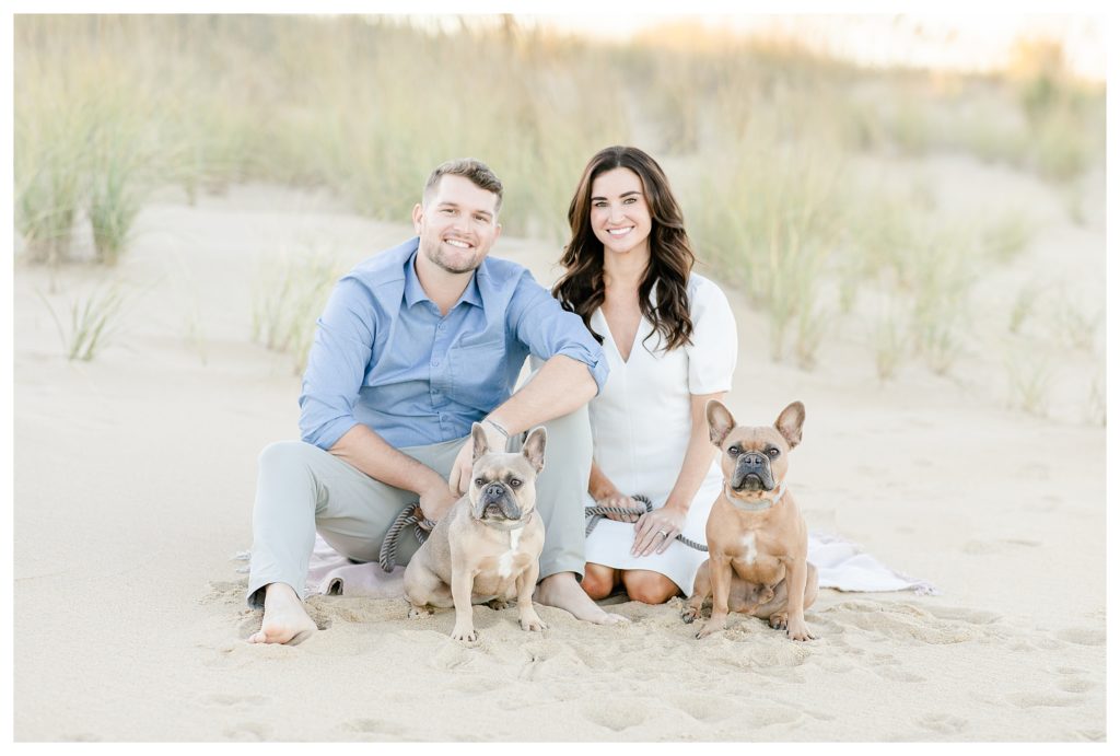 French inspired Engagement Session, Virginia Beach French Bulldogs