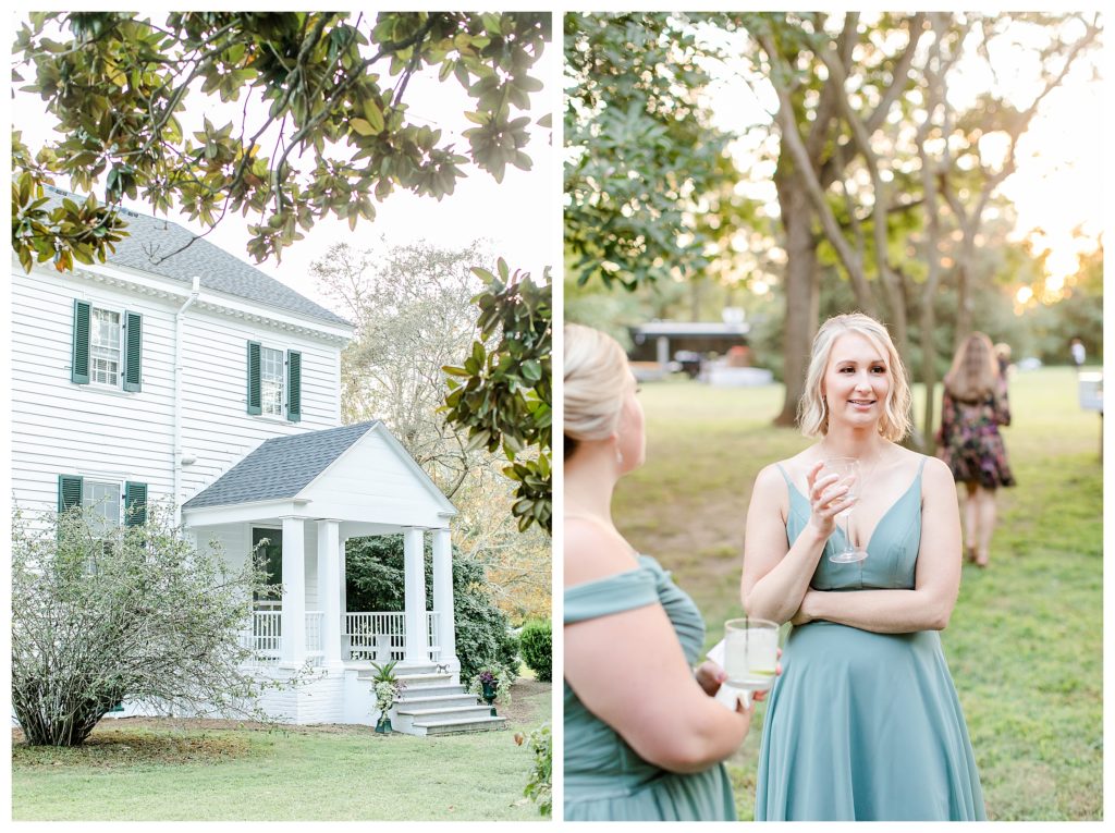 Eastern Shore oyster wedding, September, sage green, soft blue, Elkington Events.