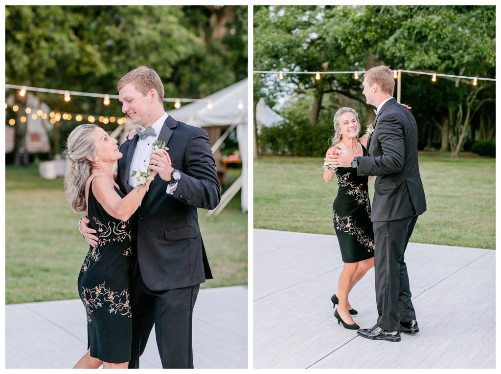 Virginia Groom dancing with his Mom.